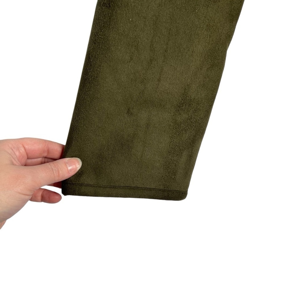 SPANX Reversible Faux Suede and Fleece Jacket Utility Green Size 2X - Picture 8 of 13
